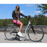 Mestský bicykel 28" 7 prevodový SPRICK Zündapp s nízkym nástupom hliníkový rám: 18" Strieborná